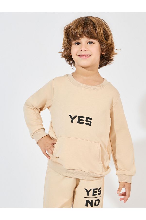 Slogan print sweatshirt store
