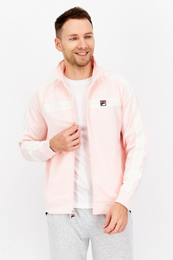 Fila Men Sportswear Fit Embroidered Logo Jacket Pink Trendyol