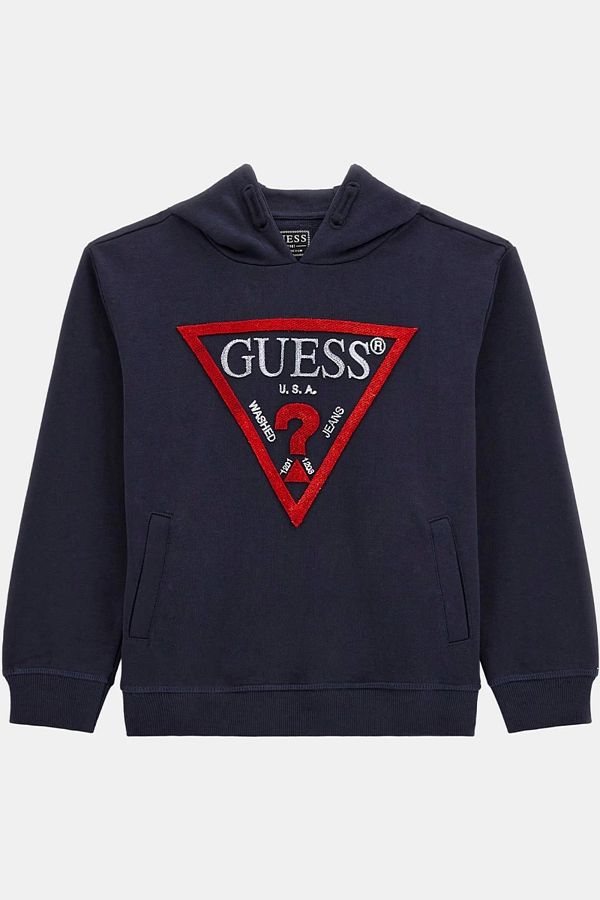 Guess triangle logo sweatshirt outlet
