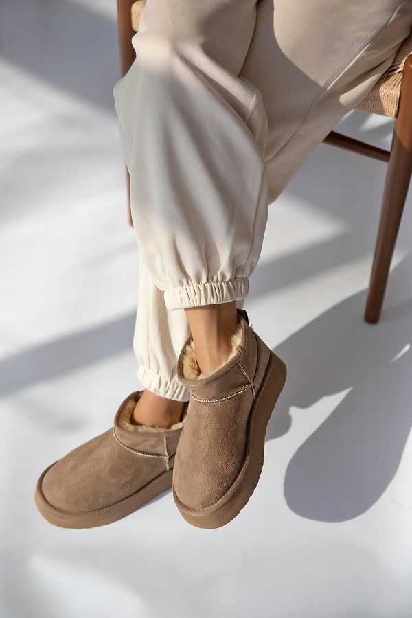 Mink ankle boots sales