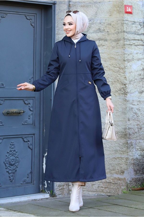 Zipper trench coat on sale