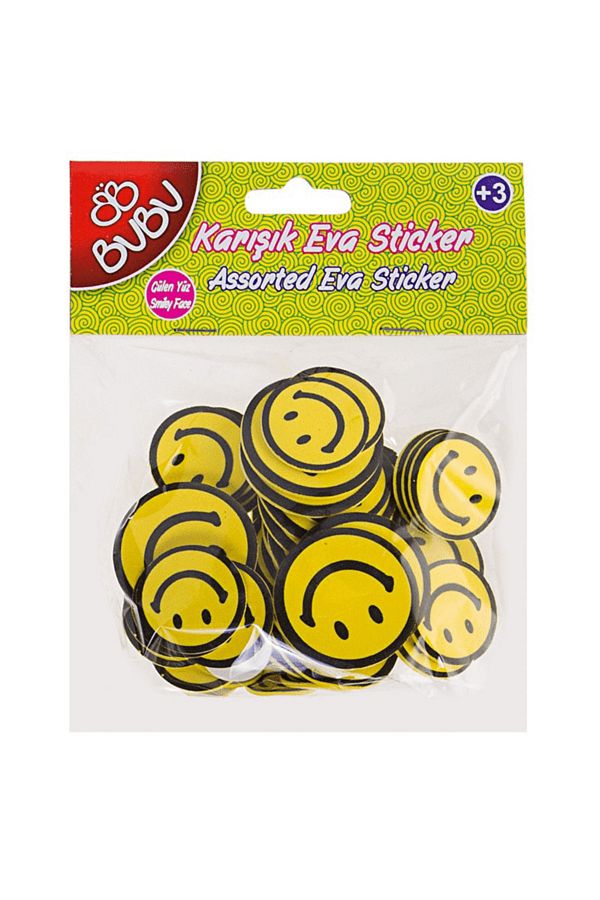 Bubu-Eva Sticker - SmilinG Face Mixed Pattern 1
