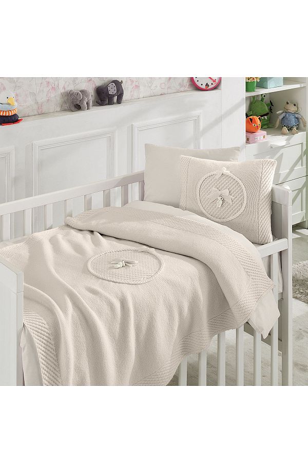 Nipperland Premium Knitted Baby 6 Piece Sleeping Set with Teddy Bear Trendyol