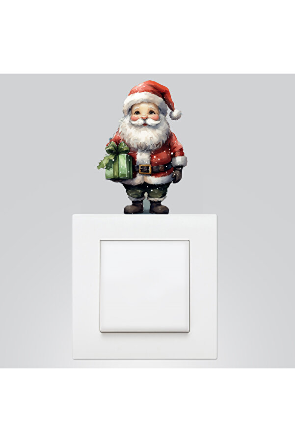 Bimotif Yılbaşı Priz Sticker 9x12 Cm, Noel Baba 5 Adet