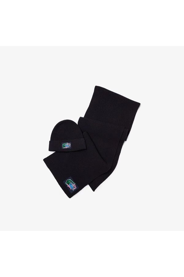 Lacoste hat and scarf store