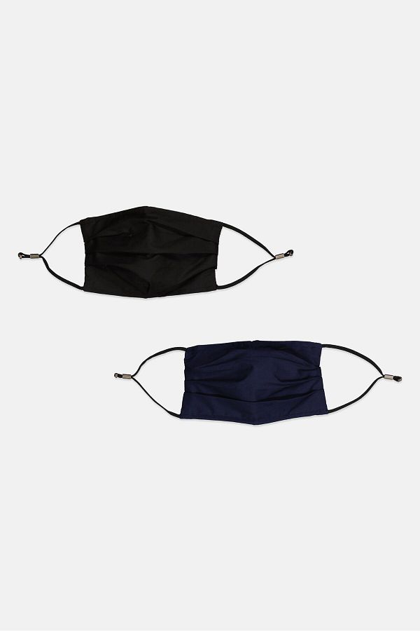 Universal Thread-2 Piece Of Reusable Face Mask, Navy 1