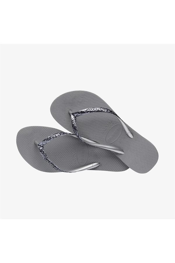 Silver sparkly havaianas deals