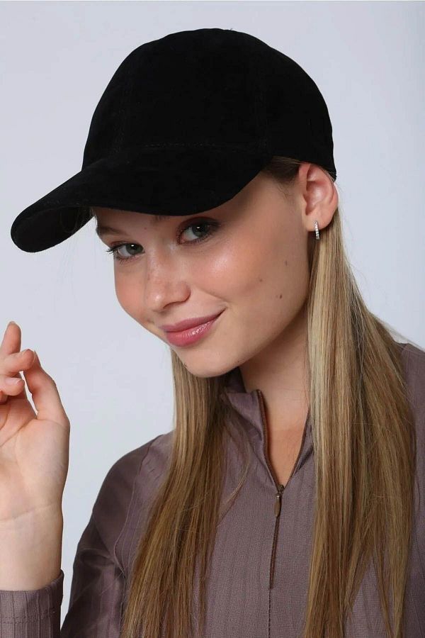 REMSA Black Suede Women s Cap Hat Rk 12 Trendyol