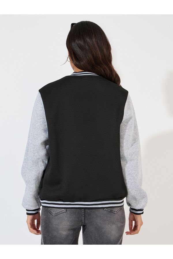 Longline varsity jacket best sale