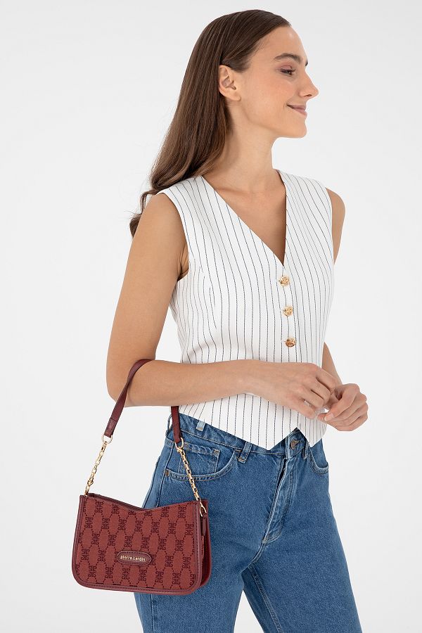 Pierre Cardin-Dámska taška cez rameno Claret Red 05Po24K1676 1