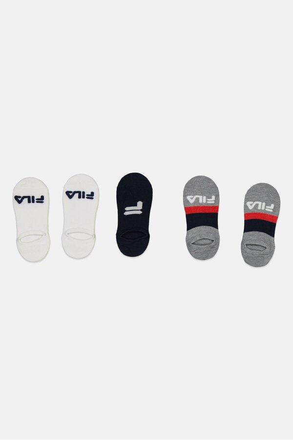 Fila-Kids Boy 5 Pair Invisible Socks, Grey 1