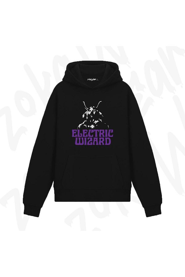 ZOKAWEAR Electric Wizard Special Design Printed Hooded Sweatshirt Trendyol