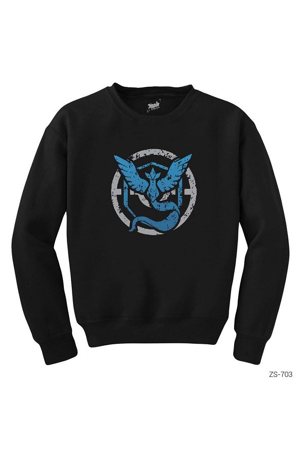 CrowsGate Pokemon Team Mystic Forever Black Sweatshirt Trendyol