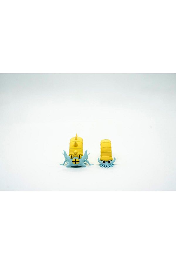 BloomLab-Omanyte - Omastar Pokemon 3D Model Evolution 2 Pieces Whole Set 1