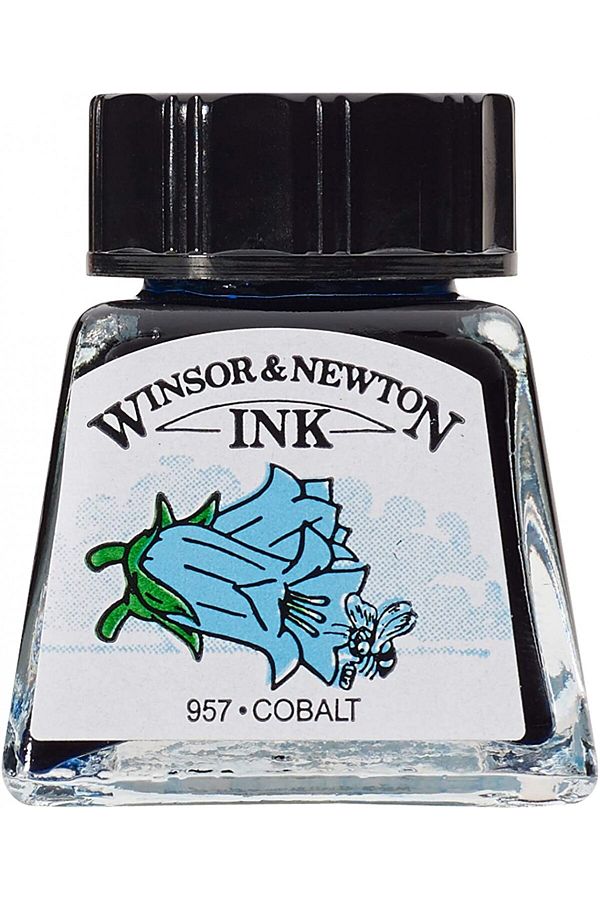 Winsor Newton-Winsor Newton 14ml Cobalt Drawing Ink - Elegant and Comfortable 1
