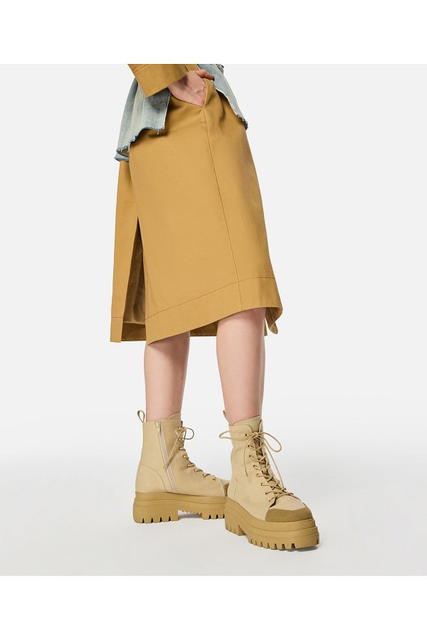 Twist High Sole Lace Up Boots Trendyol
