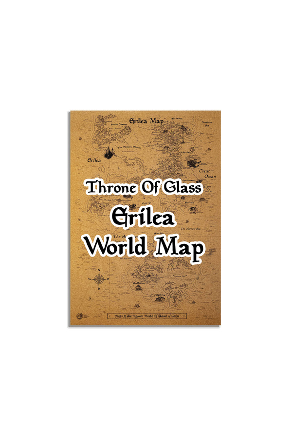 Talented Bears Workshop-Sarah J. Maas'Rustic Throne of Glass' Map - Erilea A3 Poster 1