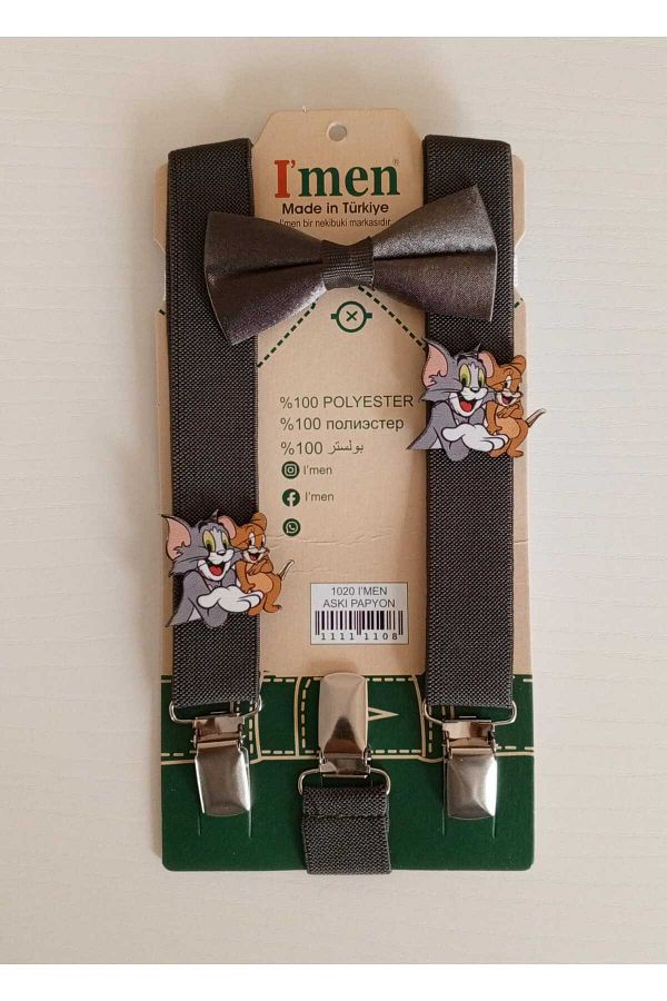 Bambino Tom and Jerry Concept Old Bow Tie Birthday Special Day Pants Hanger Trendyol