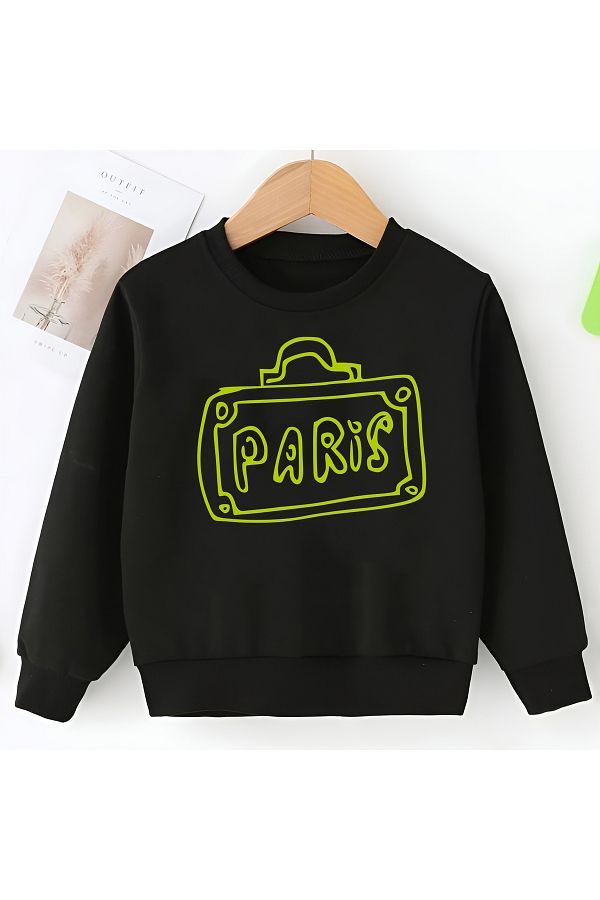 Baby girl black sweatshirt deals