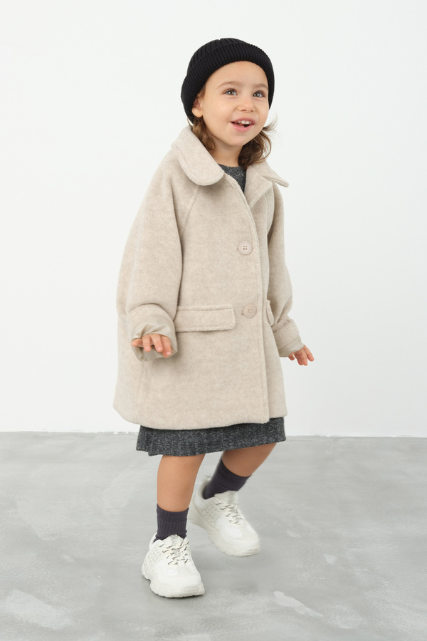 Mioma Kids Kaşe Kaban Bej