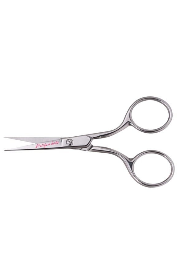erdoğan hobi-Embroidery Scissors 10cm Flat Tip Scissors Mustache Scissors Cleaning Scissors 1