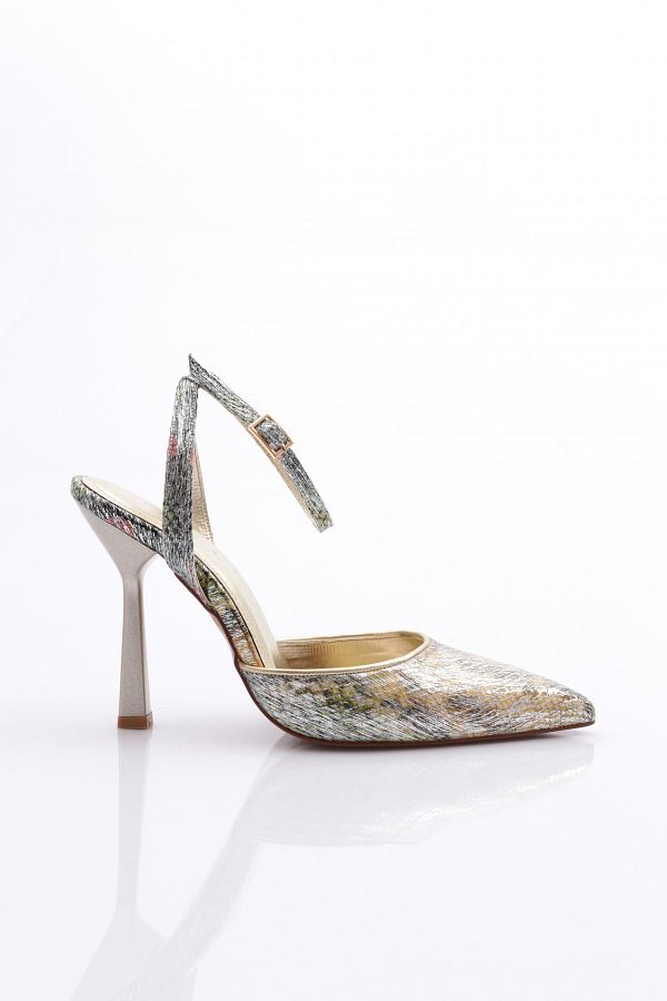 DGN-Rochie de seară pentru femei cu model șarpe galben Pantofi cu șireturi la gleznă - 719121085 1