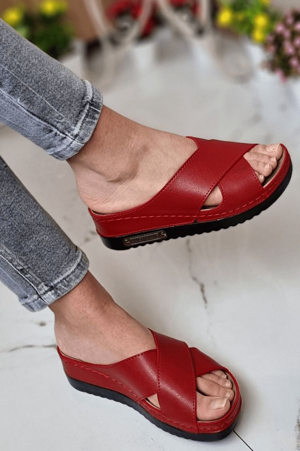 neon shoes Lina Women Anatomical Orthopedic Comfort Slippers Lightweight Stylish Heels Daily Indoor Slippers Trendyol