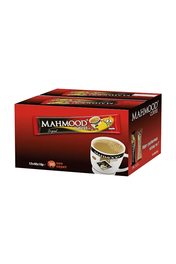 Mahmood-قهوة سريعة التحضير 48 قطعة × 18 جرام - 1 مقبض و 12 عبوة 1
