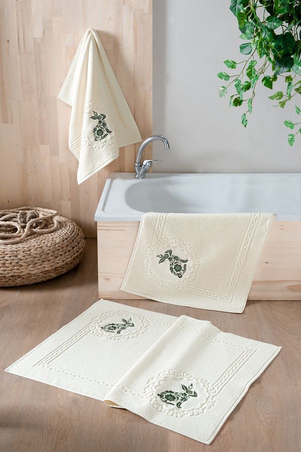ELEA HOME COLLECT ON Bathroom Towel Mat Set Trendyol