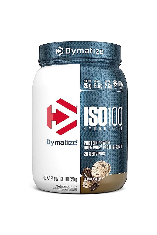 Dymatize-بروتين مصل اللبن المعزول المائي ISO 100، بنكهة الكوكيز والكريمة، 1.36 رطل 1
