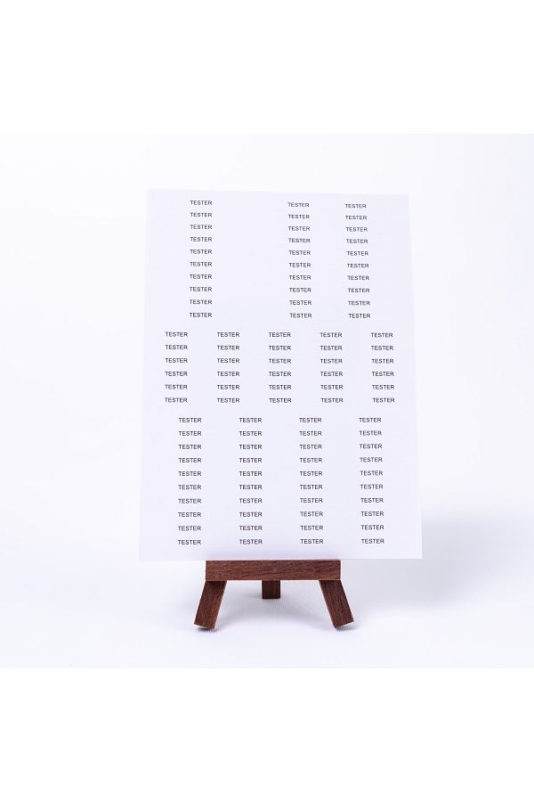Bimotif-Set of stickers written "T e s t e r", A5 2 sheets 1