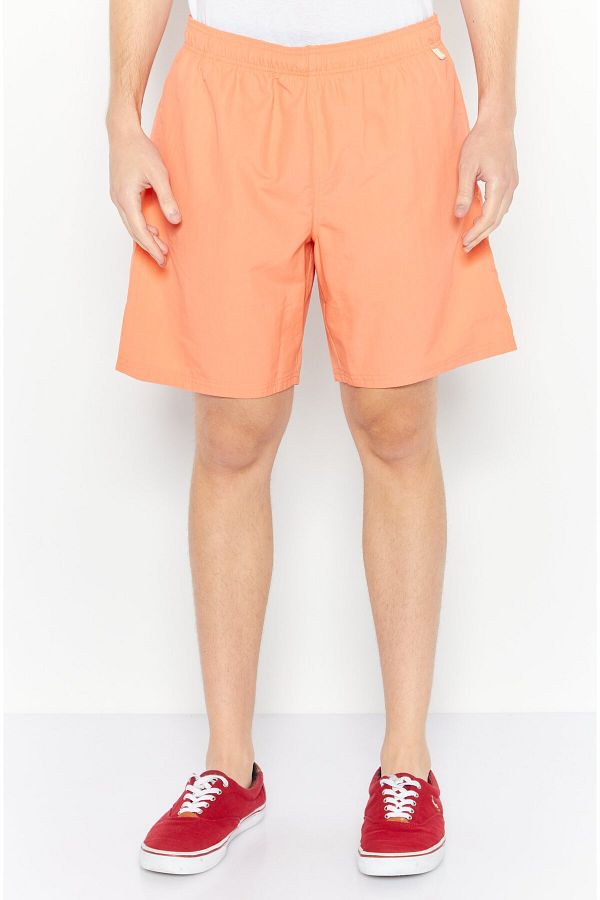 Eddie Bauer-Men Regular Fit Drawstring Shorts, Orange 1