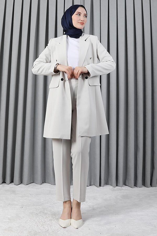 Giza Giyim-Blazer Jachetă Set Stone 1