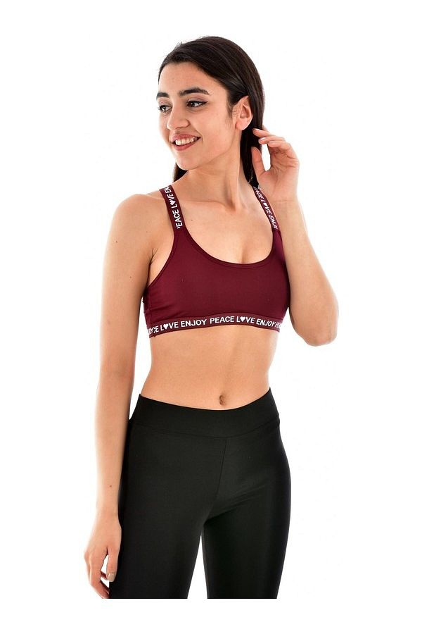 koza iç giyim-Unassisted Bralet Sports Bra with Removable Pads and Backless Detail 1