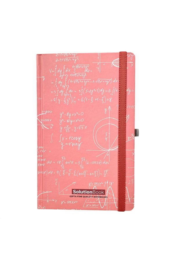 Gıpta-Solution Book Medium Size Lined Notebook Red 1