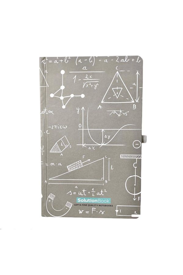 Gıpta-Solution Book Medium Size Lined Notebook Gray 1