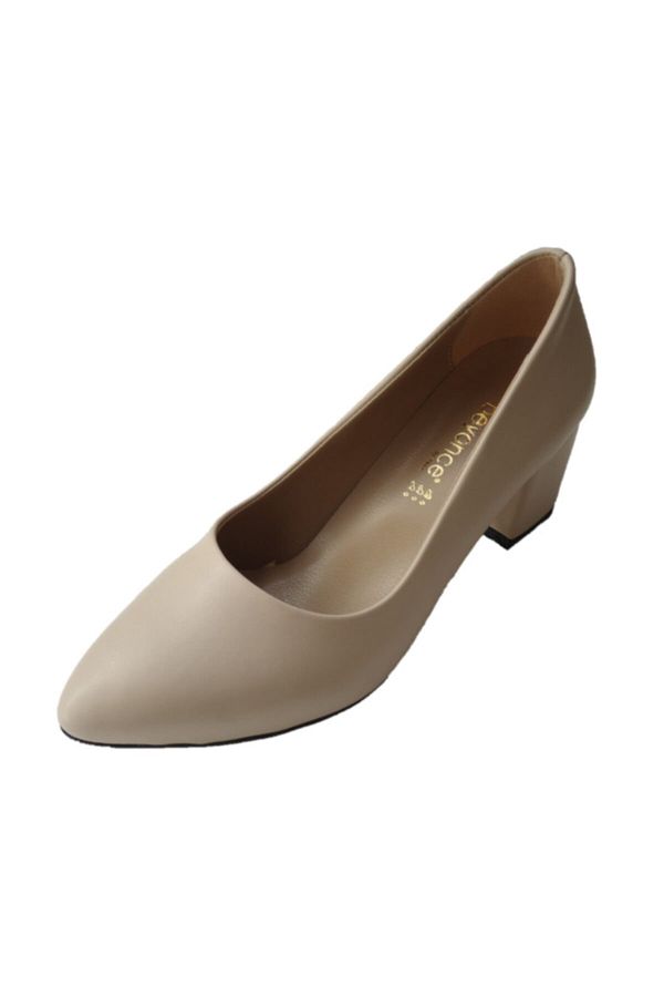 Beyonce High Heels Beige Block Trendyol