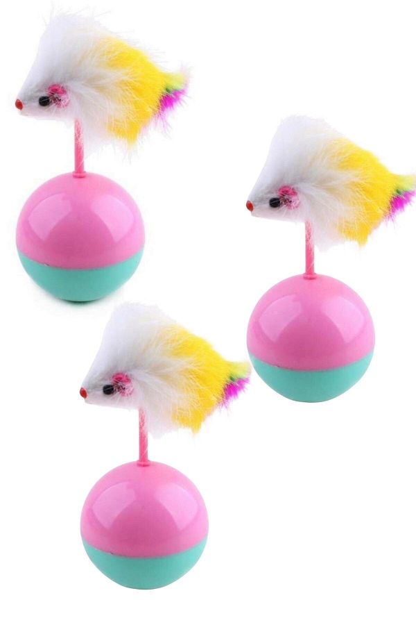 Buffer-Cat Play Ball with Feather and Mouse Pilgrim Don't Lie 3 Pieces 1