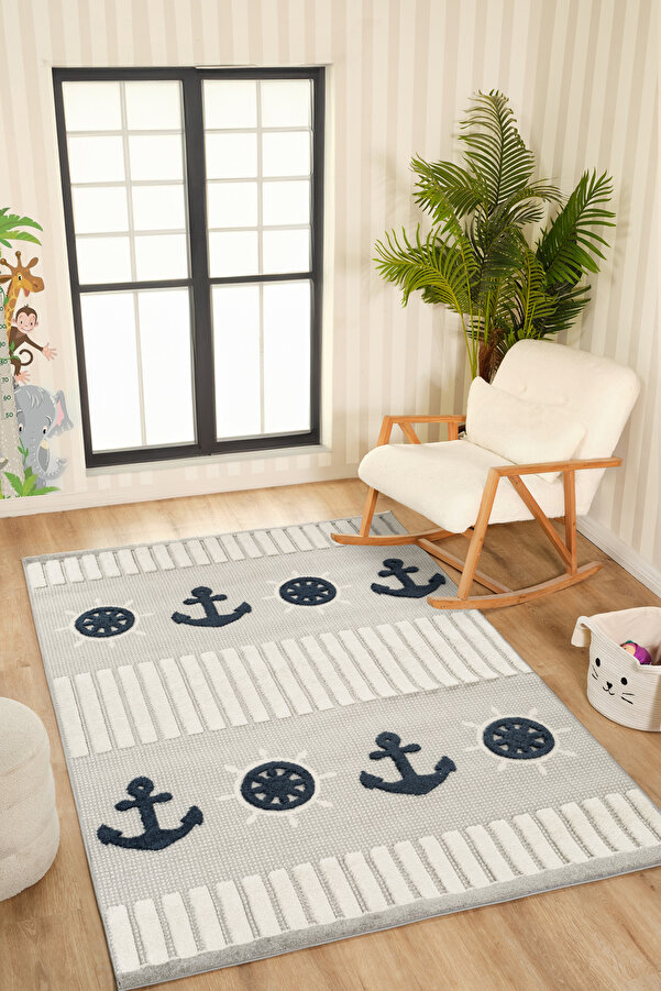 venucci home & living Quincey Bukleli Renkli Yumuşak Peluş Çocuk Odası Halı Bebek Odası Genç Odası Halısı