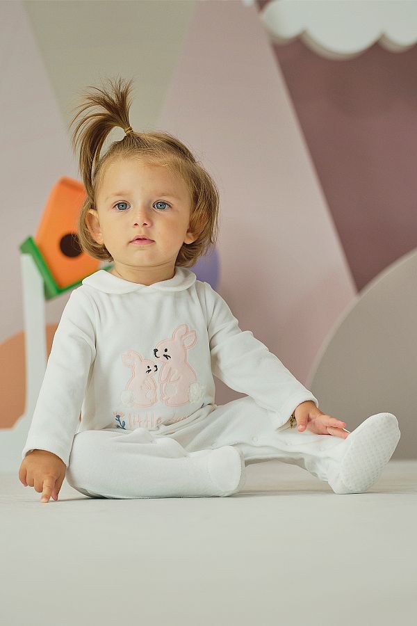 Baby girl velvet jumpsuit sales
