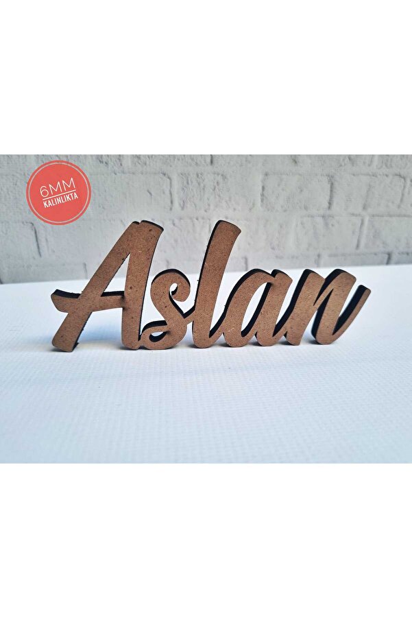 macra world 15 cm Ham Ahşap İsim, Takı Yastığı İsmi