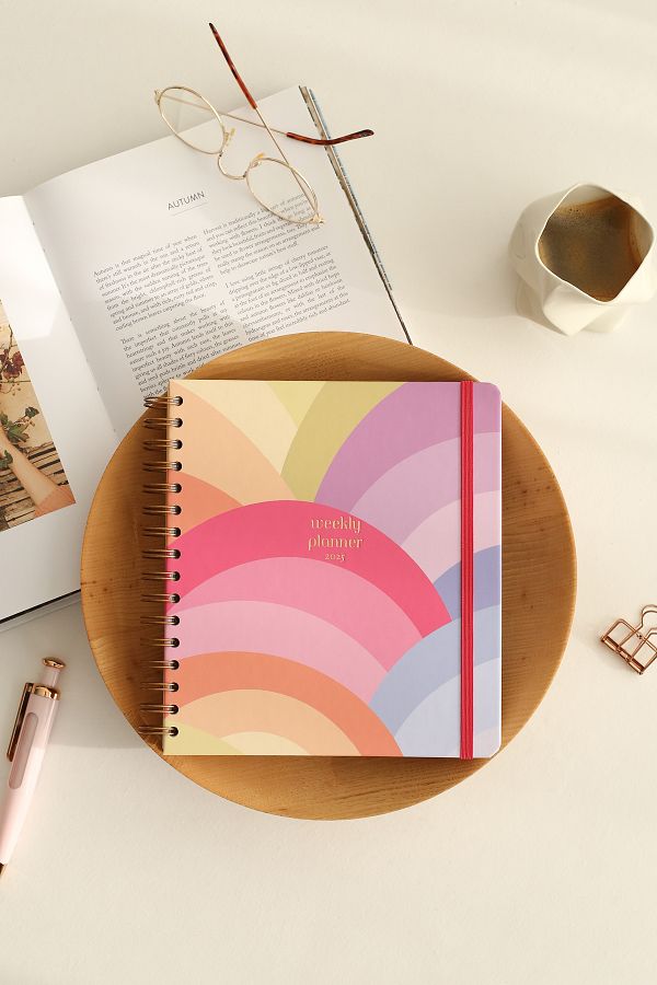 Matt Notebook-2025 Year Weekly Square Agenda - 12 Month Rainbow 1