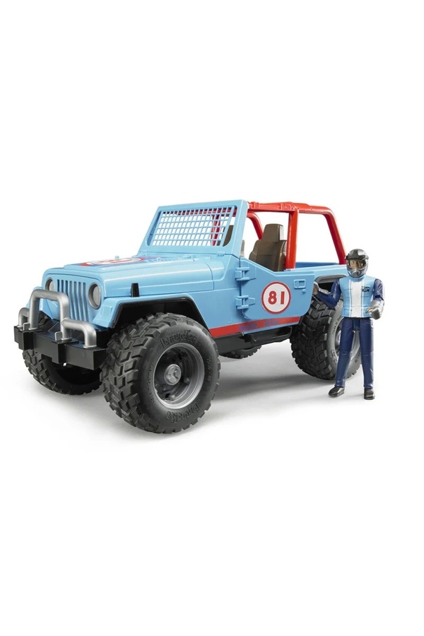 Bruder-Bruder Jeep Cross Country Racer Blue with Driver 02541 1