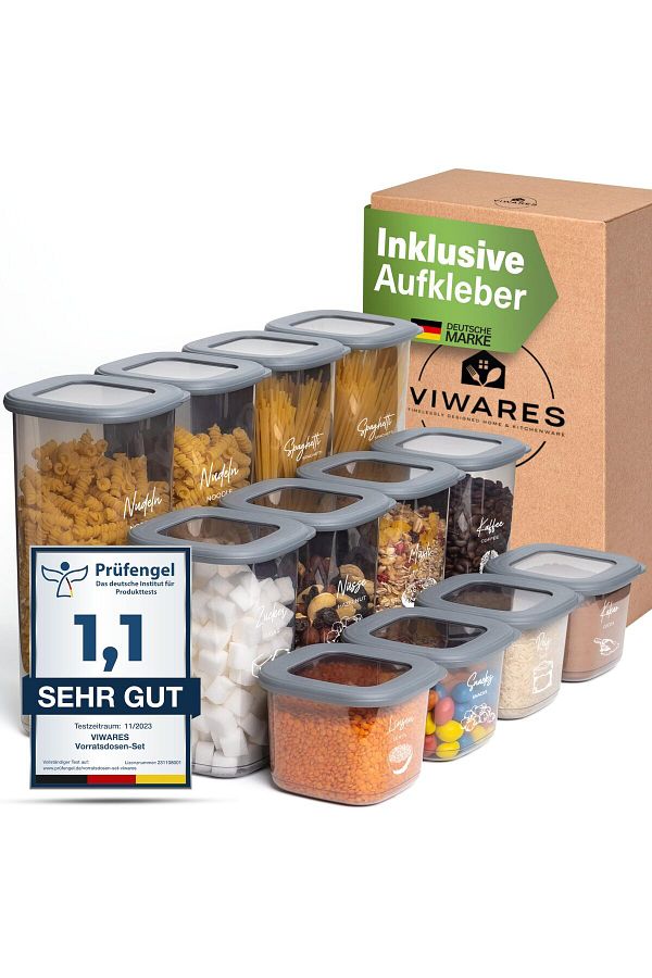 Viwares-Vorratsdosen mit Deckel luftdicht | 12er Set Vorratsdosen 1