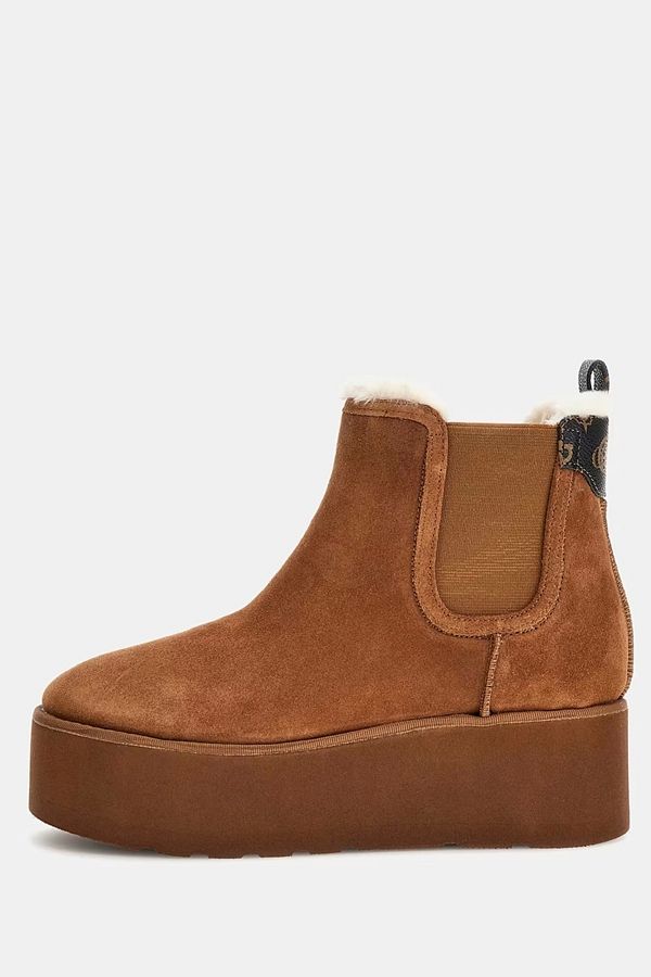 Guess-Women's Jilaine Suede Brown Boots 1