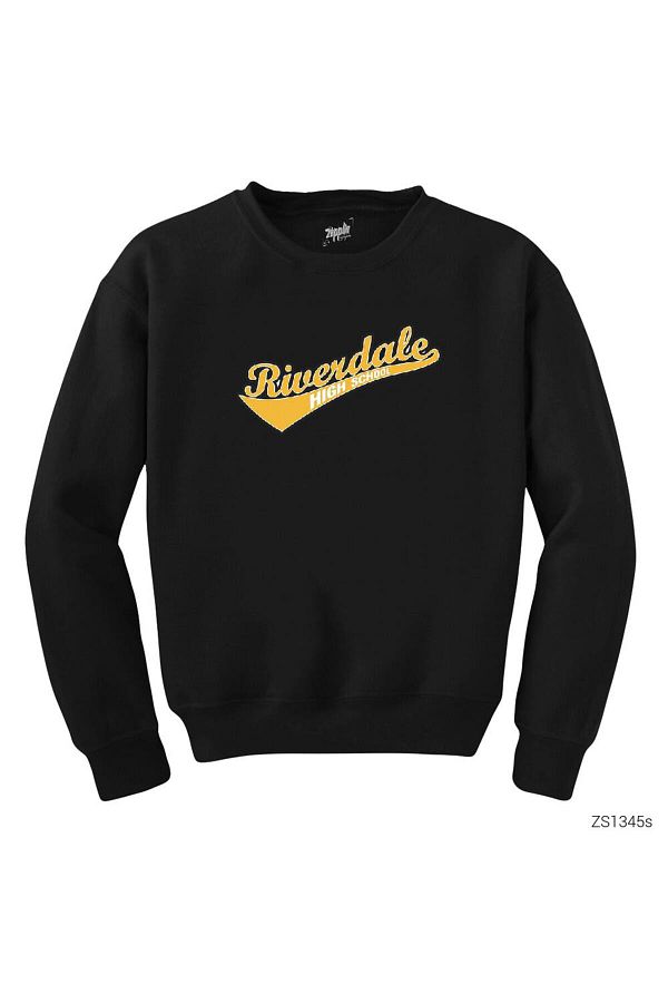 CrowsGate Riverdale High School Black Sweatshirt Trendyol