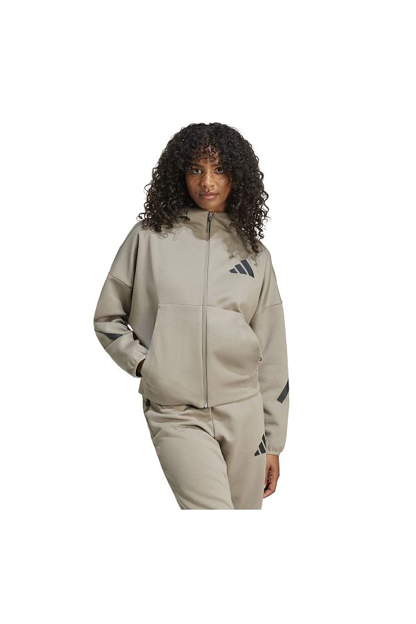 adidas Adidas W Z.N.E. Fz Je7853 K Women s Gray Jacket Trendyol