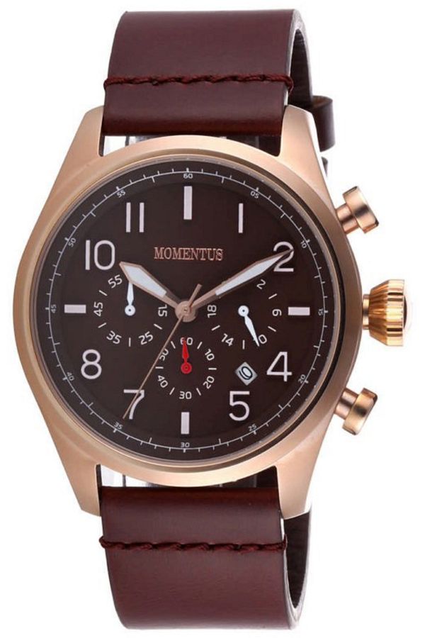 Momentus-ساعة رجالية FS243r-06kr مقاس 46 ملم باللون البني 1