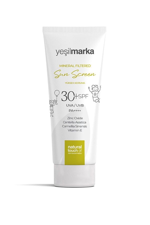 yeşilmarka-Mineral Filtered Sun Screen 30 SPF with UVA/UVB and Blue Light Protection, Enriched with Zinc Oxide, 1