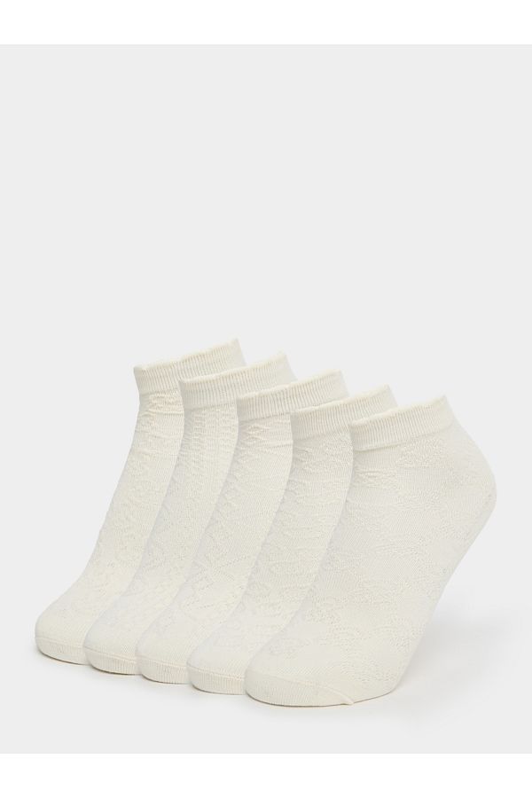 Styli-Pack of 5 - Textured Ankle Length Socks 1
